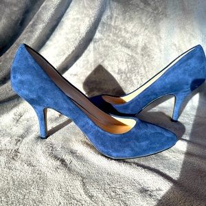 New Blue Suede heels by Inc Size 7M